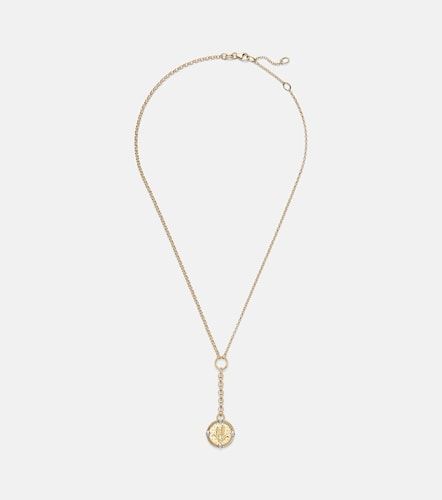 Collier Infinite Gratitude à pendentif en or 18 ct et diamants - FoundRae - Modalova