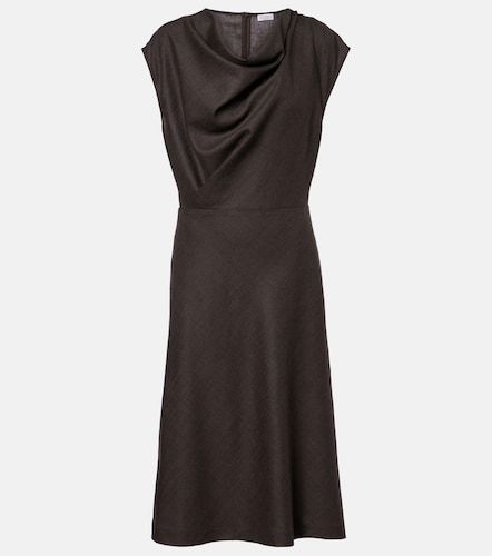 Robe midi en laine mélangée - Brunello Cucinelli - Modalova