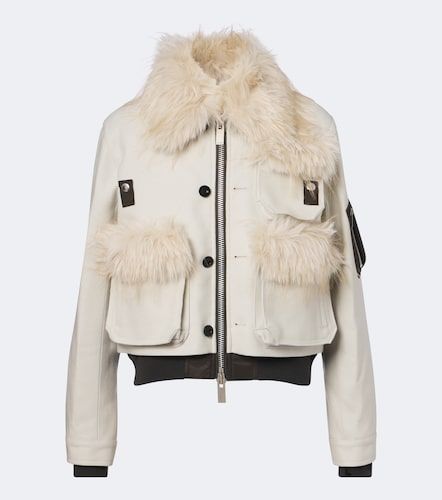 Sacai Veste blouson en laine - Sacai - Modalova