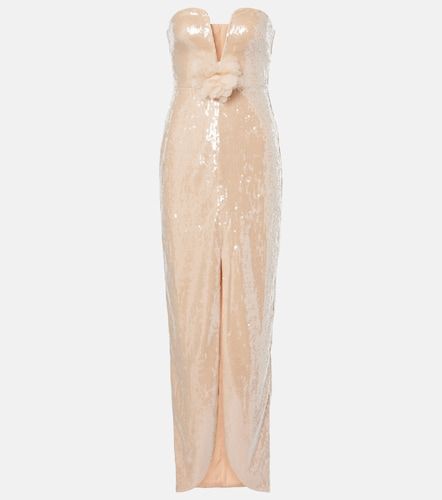 Robe longue à sequins et appliqués - Self-Portrait - Modalova