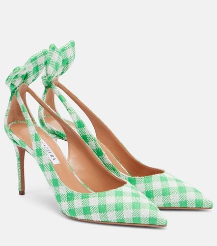 Escarpins Bow Tie à carreaux vichy - Aquazzura - Modalova