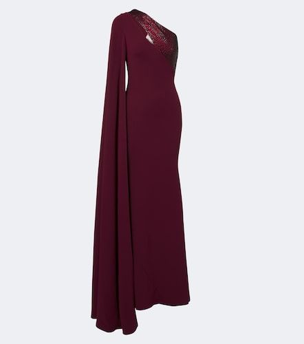 Robe longue asymétrique à ornements - Roland Mouret - Modalova