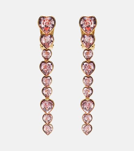 Boucles d'oreilles clip à cristaux - Oscar de la Renta - Modalova