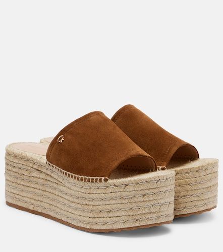 Mules à plateau en daim - Gianvito Rossi - Modalova