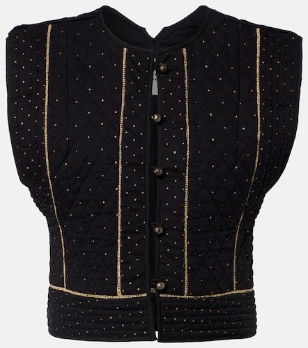 Gilet Volana court en coton - Marant Etoile - Modalova