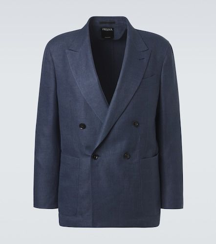 Zegna Blazer en lin, laine et soie - Zegna - Modalova