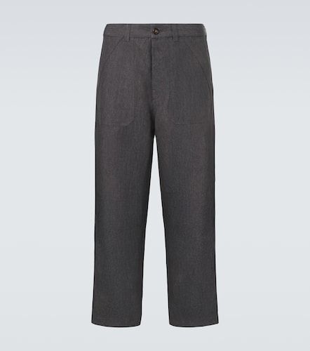 Pantalon droit en lin - Brunello Cucinelli - Modalova
