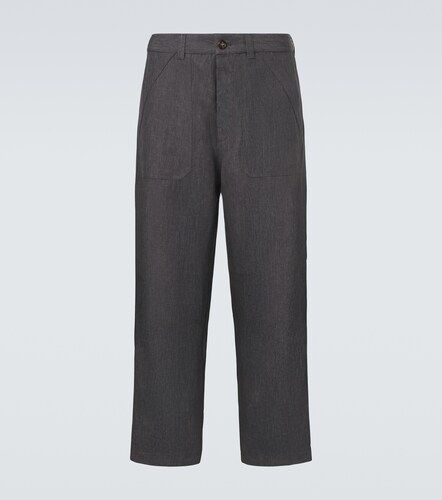 Pantalon droit en lin - Brunello Cucinelli - Modalova