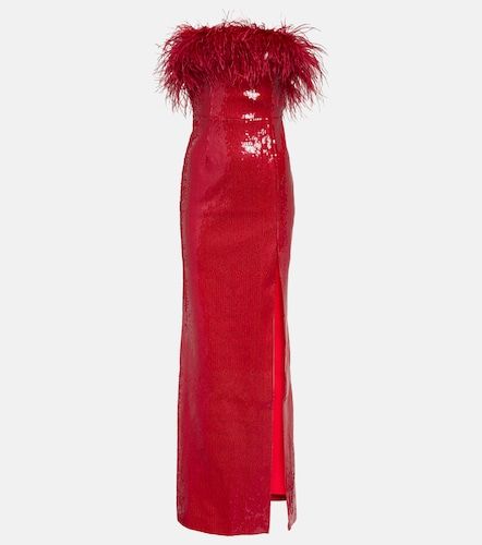 Robe Nika à sequins et plumes - Rebecca Vallance - Modalova