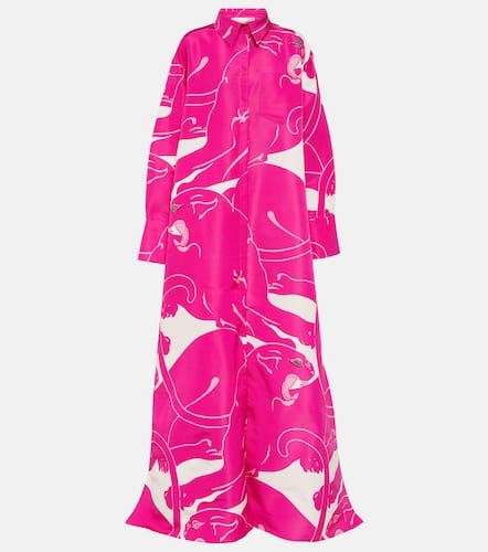 Robe longue imprimée en soie - Valentino - Modalova