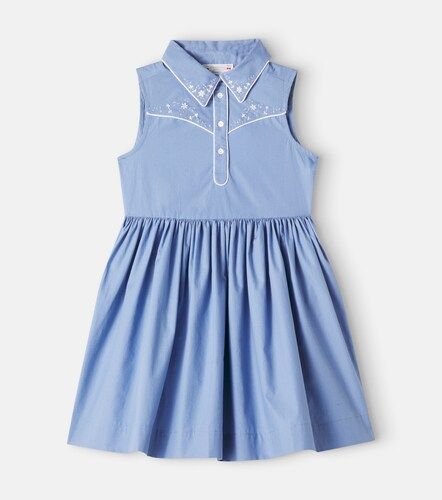 Robe Ermance brodée en coton - Bonpoint - Modalova