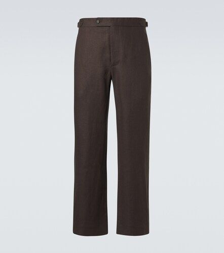 Bode Pantalon droit en lin - Bode - Modalova