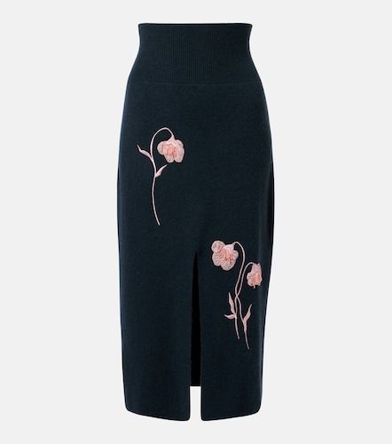 Erdem Jupe midi en maille à fleurs - Erdem - Modalova