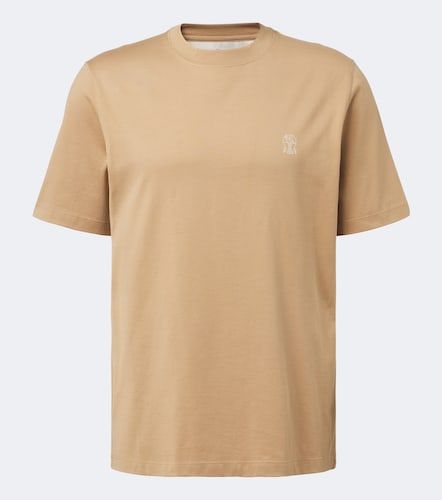 T-shirt en coton à logo - Brunello Cucinelli - Modalova