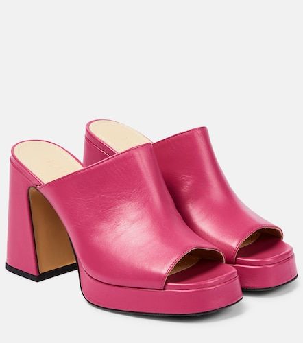 Mules à plateau Alba en cuir - Souliers Martinez - Modalova