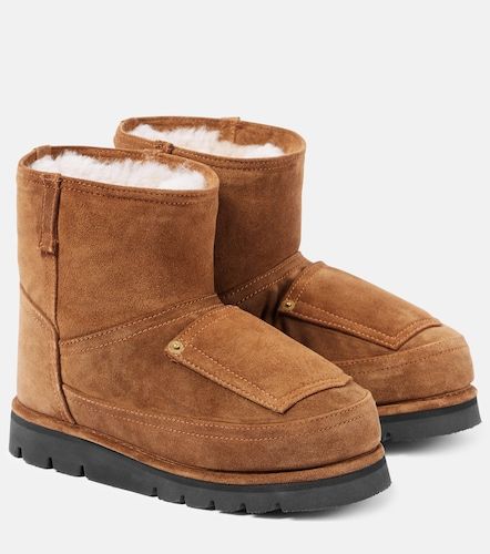 Bottines en cuir doublées de peau lainée - Acne Studios - Modalova