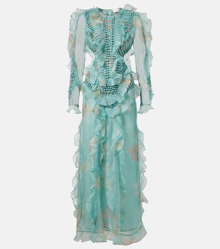 Robe longue Illuminate en soie - Zimmermann - Modalova
