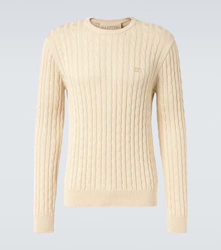 Valentino Pull VLogo en coton - Valentino - Modalova