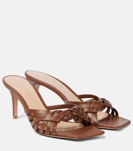 Mules Vyna 70 en cuir métallisé - Gianvito Rossi - Modalova