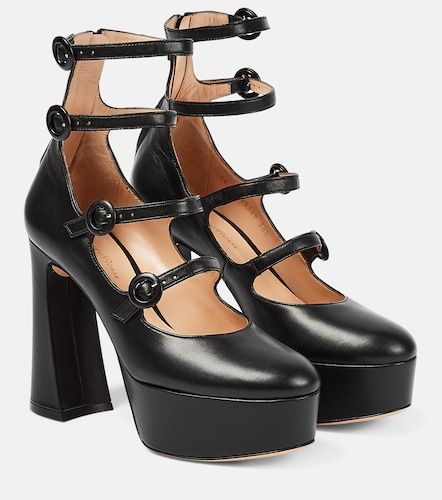 Escarpins Mary Jane à plateau en cuir - Gianvito Rossi - Modalova