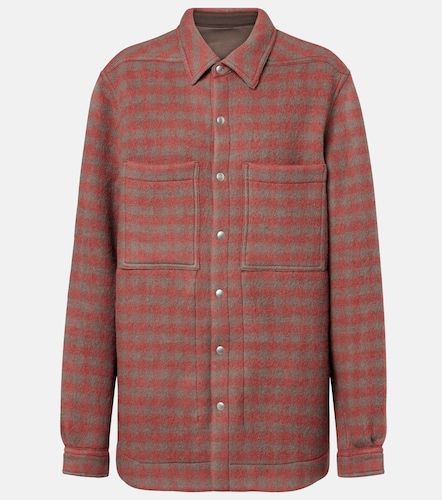 Surchemise en laine vierge à carreaux - Rick Owens - Modalova