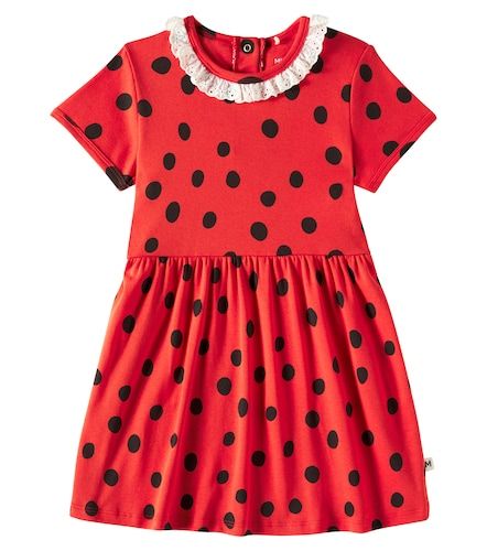Mini Rodini Robe en coton à pois - Mini Rodini - Modalova