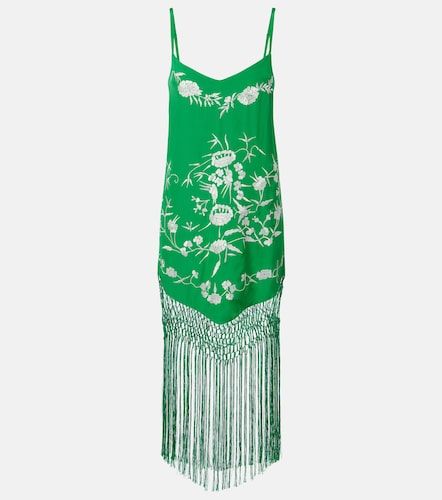 Robe en soie brodée à ornements - Camilla - Modalova