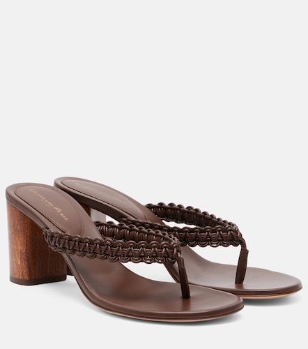 Tongs tressées en cuir - Gianvito Rossi - Modalova