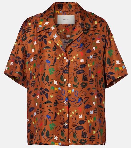 Chemise Prague imprimée en soie - Asceno - Modalova