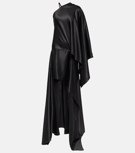 Robe longue asymétrique en satin - Acne Studios - Modalova