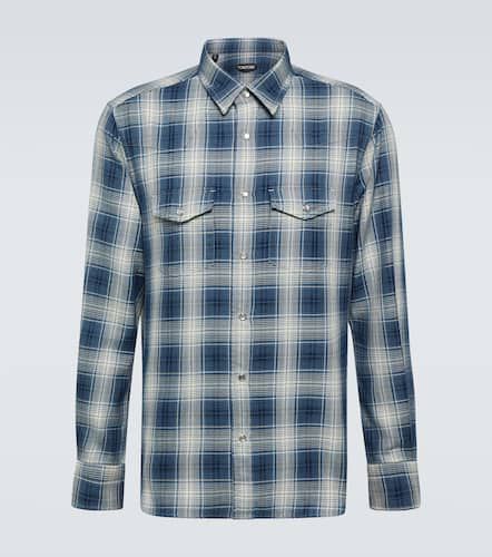 Chemise Western en coton à carreaux - Tom Ford - Modalova