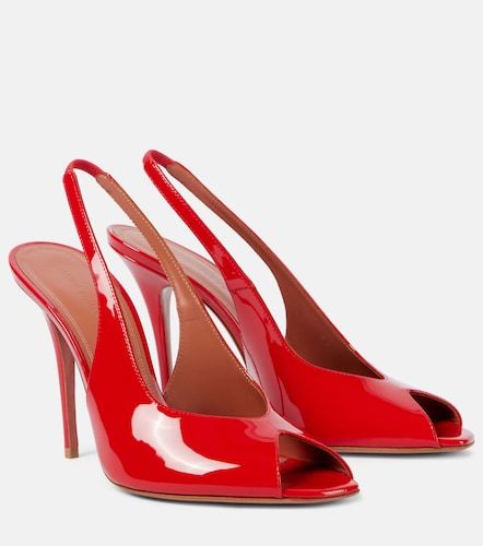 Escarpins Kristina 105 en cuir verni - Amina Muaddi - Modalova