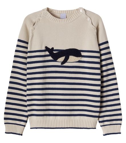 Pull rayé en coton et en intarsia - Pepa London - Modalova