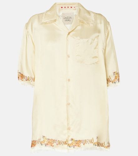 Marni Chemise en satin imprimée - Marni - Modalova