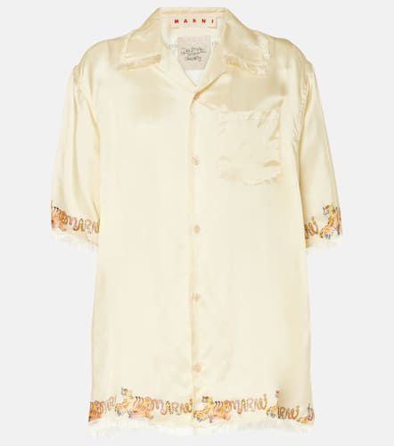 Marni Chemise imprimée en satin - Marni - Modalova