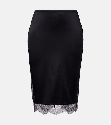 Jupe crayon en crêpe de soie mélangée - Tom Ford - Modalova
