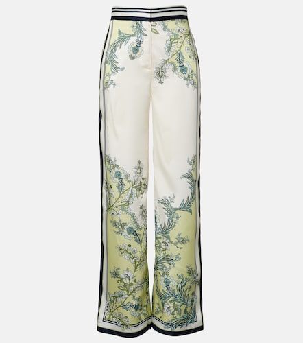 Pantalon palazzo Grigore en sergé - Veronica Beard - Modalova