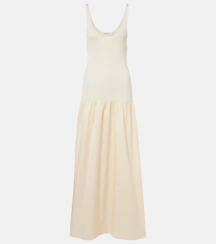 Robe longue Ilya à finitions en coton - The Frankie Shop - Modalova