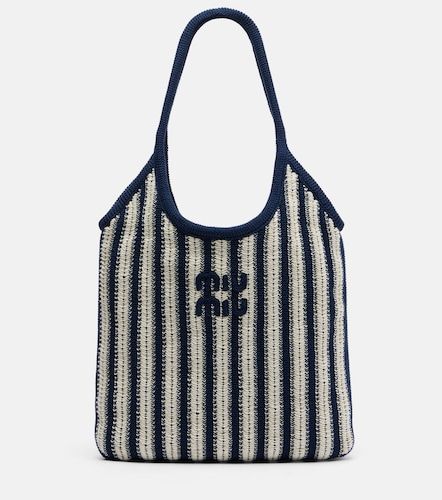 Miu Miu Cabas Ivy Medium à rayures - Miu Miu - Modalova