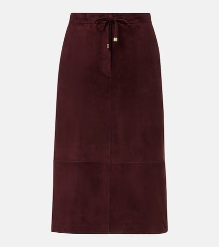 S Max Mara Jupe midi en daim - 'S Max Mara - Modalova