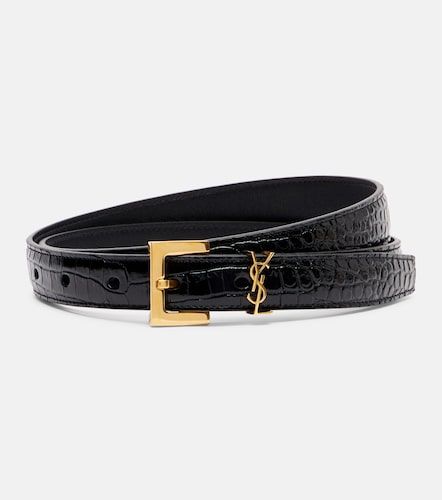 Ceinture Cassandre en cuir - Saint Laurent - Modalova
