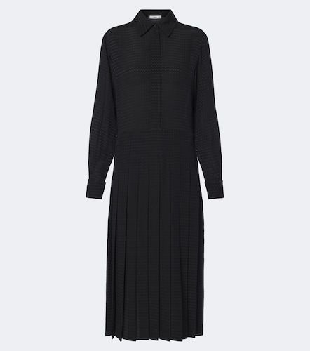 Robe midi en soie à motif chevron - Fendi - Modalova