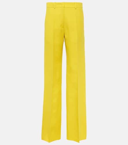Pantalon droit  taille haute en Crpe Couture - Valentino - Modalova