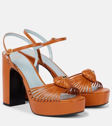 Sandales Royal 115 à plateau en cuir - Valentino Garavani - Modalova