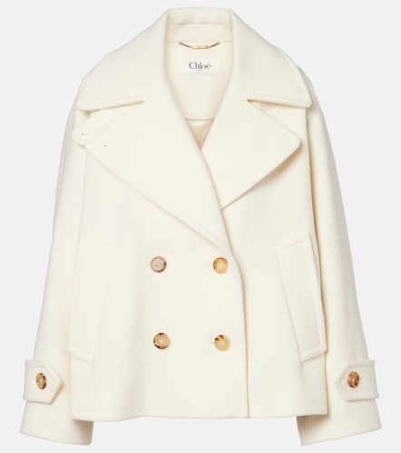 Chloé Manteau oversize en laine mélangée - Chloe - Modalova