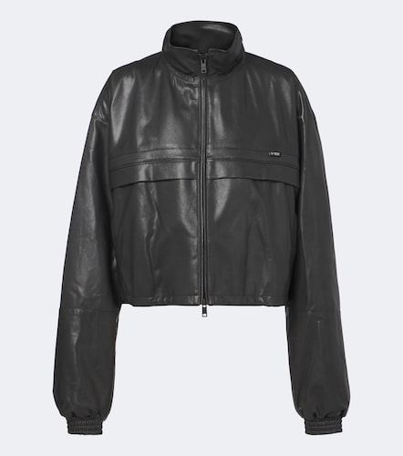 Prada Veste courte en cuir - Prada - Modalova