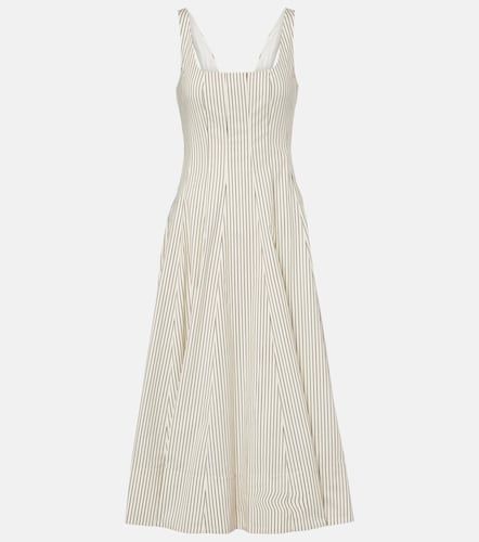 Staud Robe midi rayée en coton - Staud - Modalova