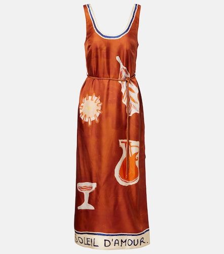 Alémais x LRNCE – Robe midi Soleil D'Amour en soie - Alemais - Modalova