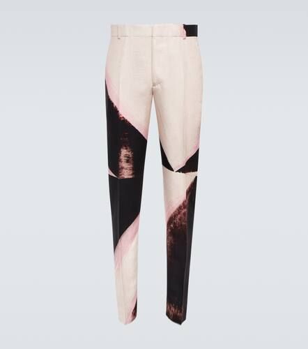 Pantalon slim imprimé - Alexander McQueen - Modalova