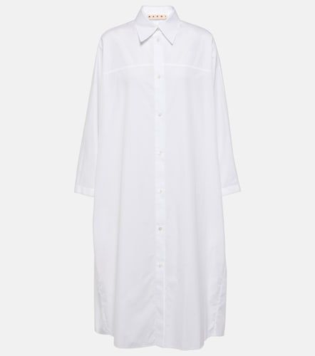 Robe chemise en popeline de coton - Marni - Modalova